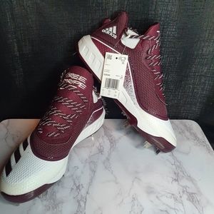 Adidas Icon V baseball cleats Maroon Men 7